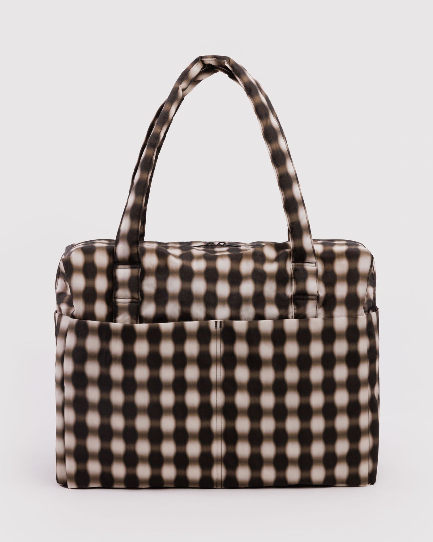 Cloud Carry-on - Blurred Gingham Brown