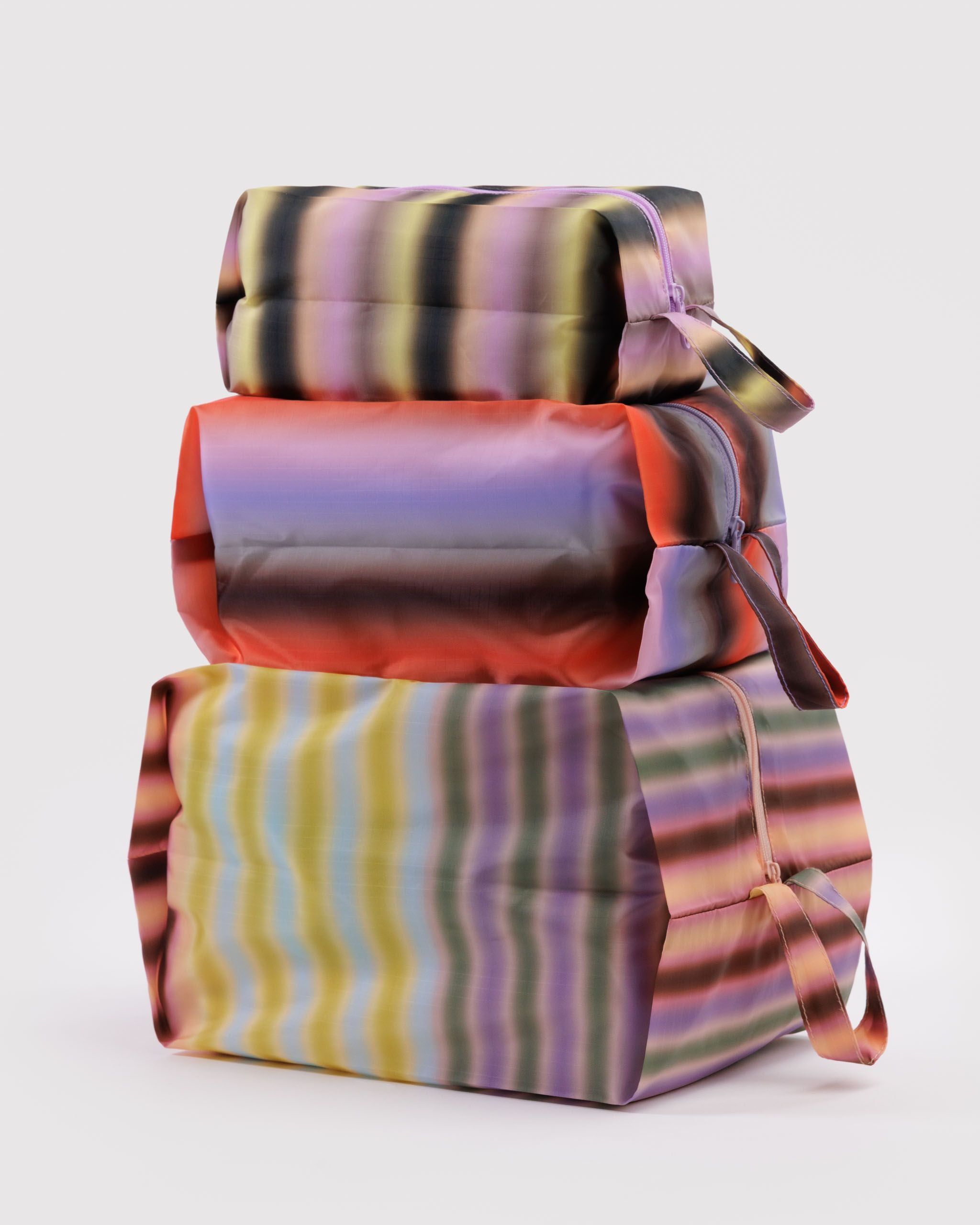 3D Zip Set - Gradient Stripes - On The Go