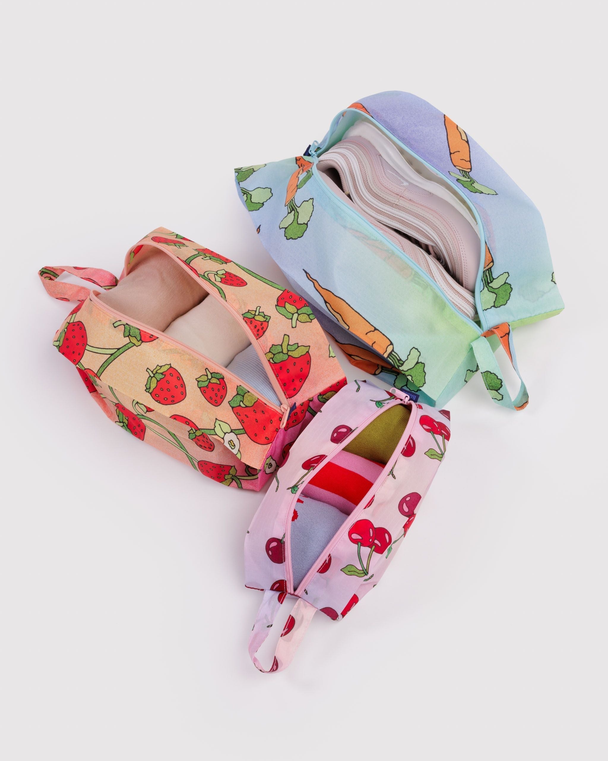 3D Zip Set - Carrots & Berries - Easy Tote