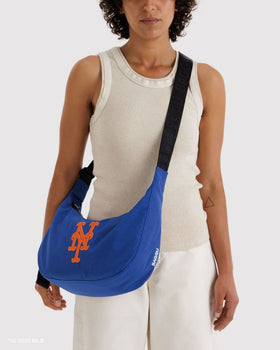 Medium Nylon Crescent Bag - New York MetsT