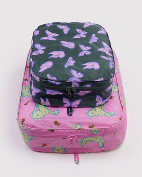 Large Packing Cube Set - Spring Animals - Easy Stow