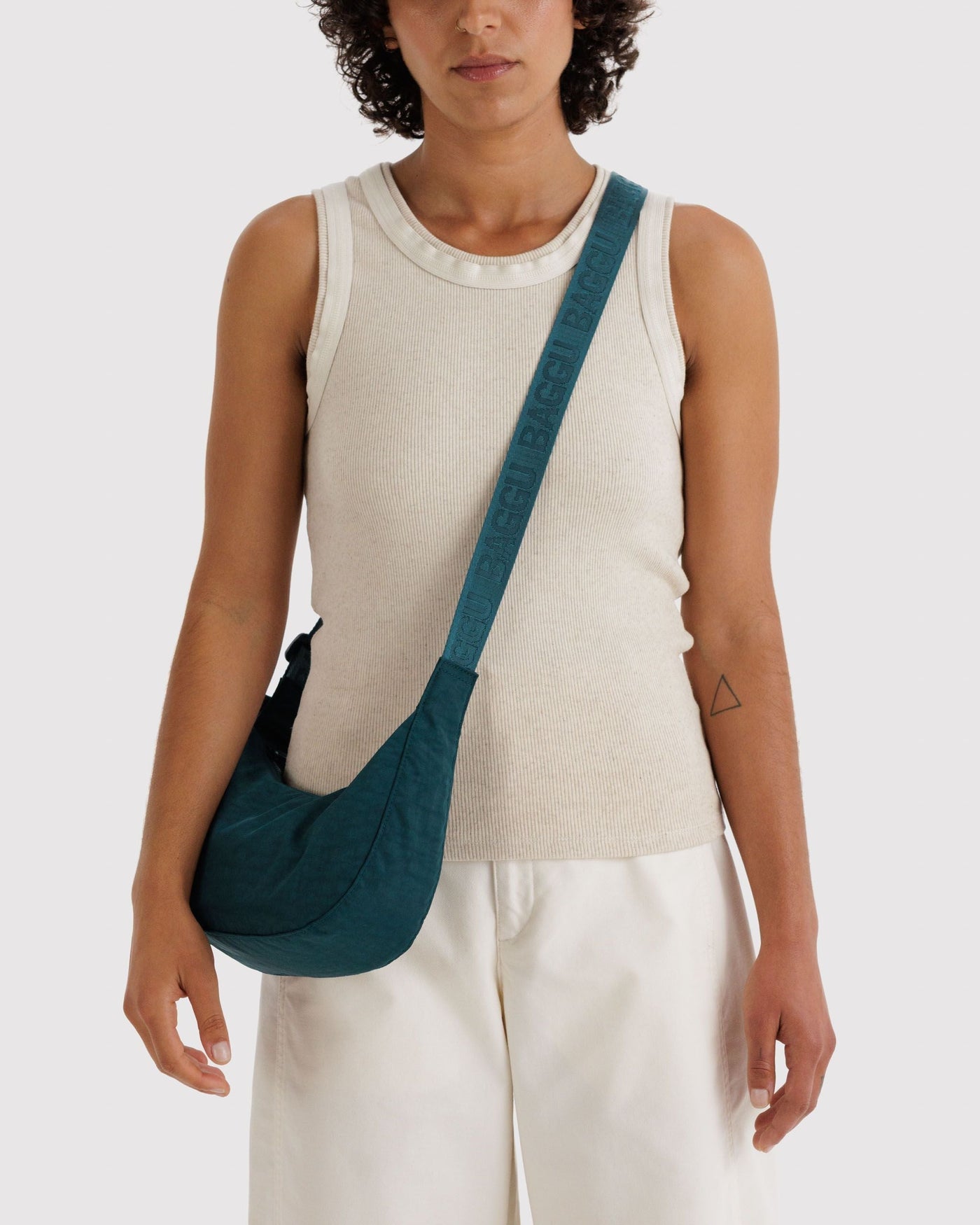 Small Nylon Crescent Bag - Deep Sea - Daily Carry