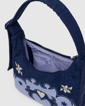 Mini Nylon Shoulder Bag - Western Appliqu�