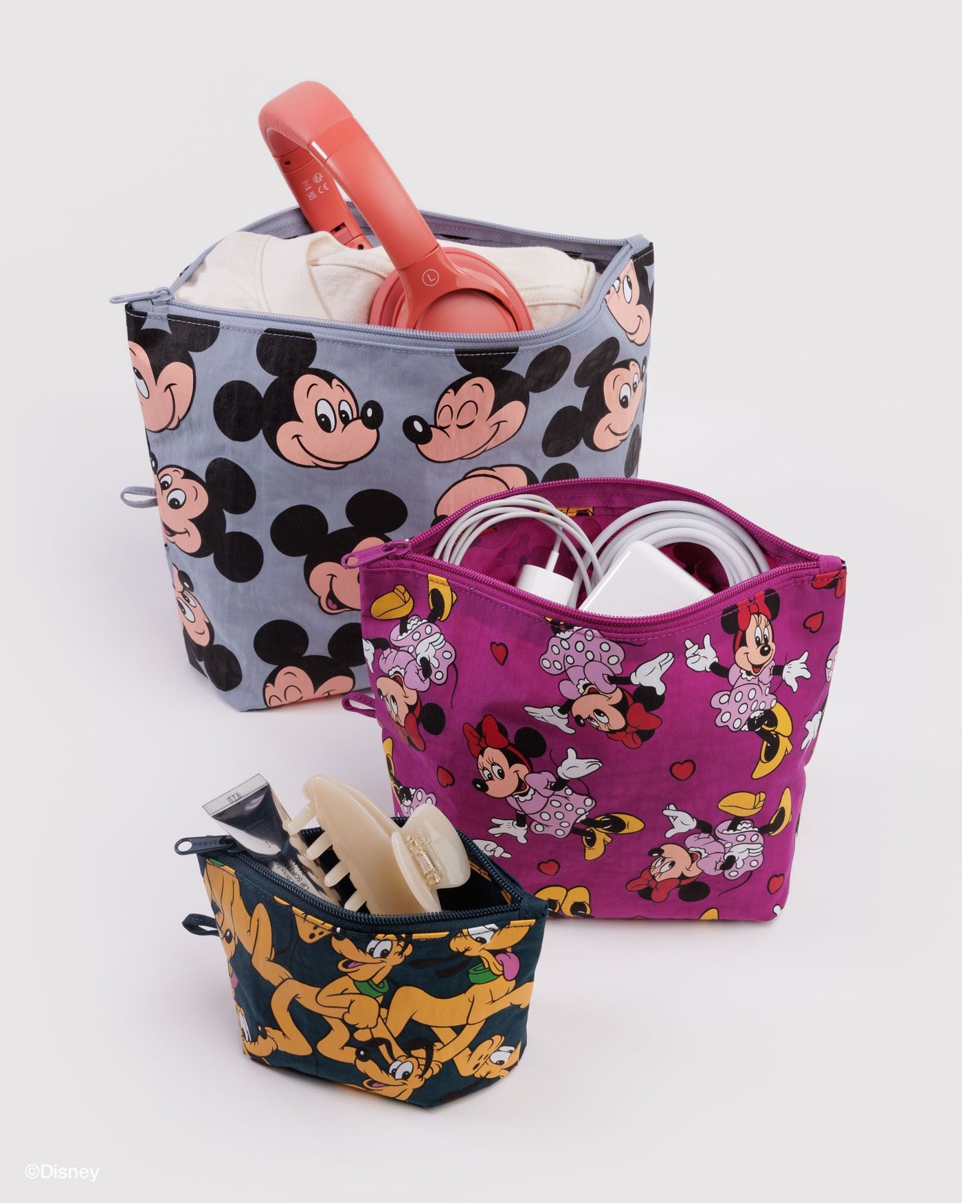 Go Pouch Set - Mickey, Minnie, & Pluto - Beach Ready