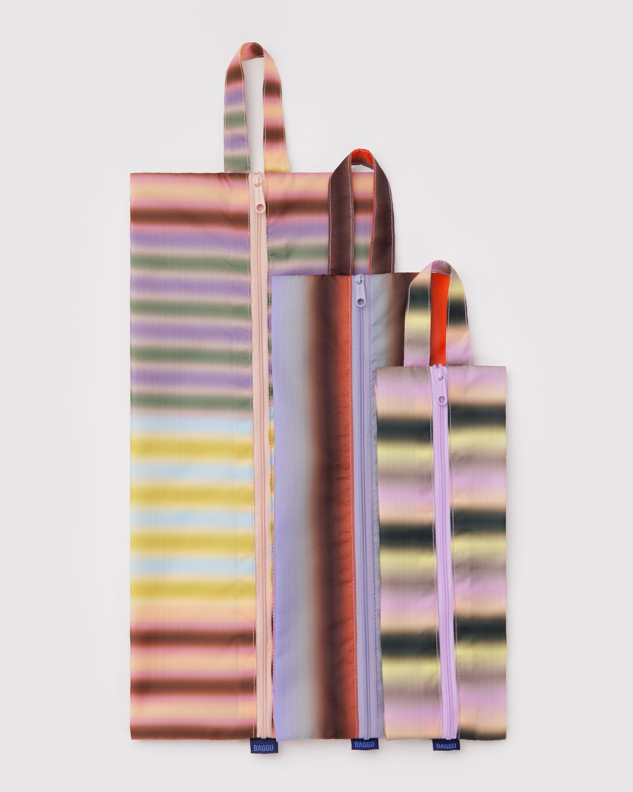 3D Zip Set - Gradient Stripes - On The Go