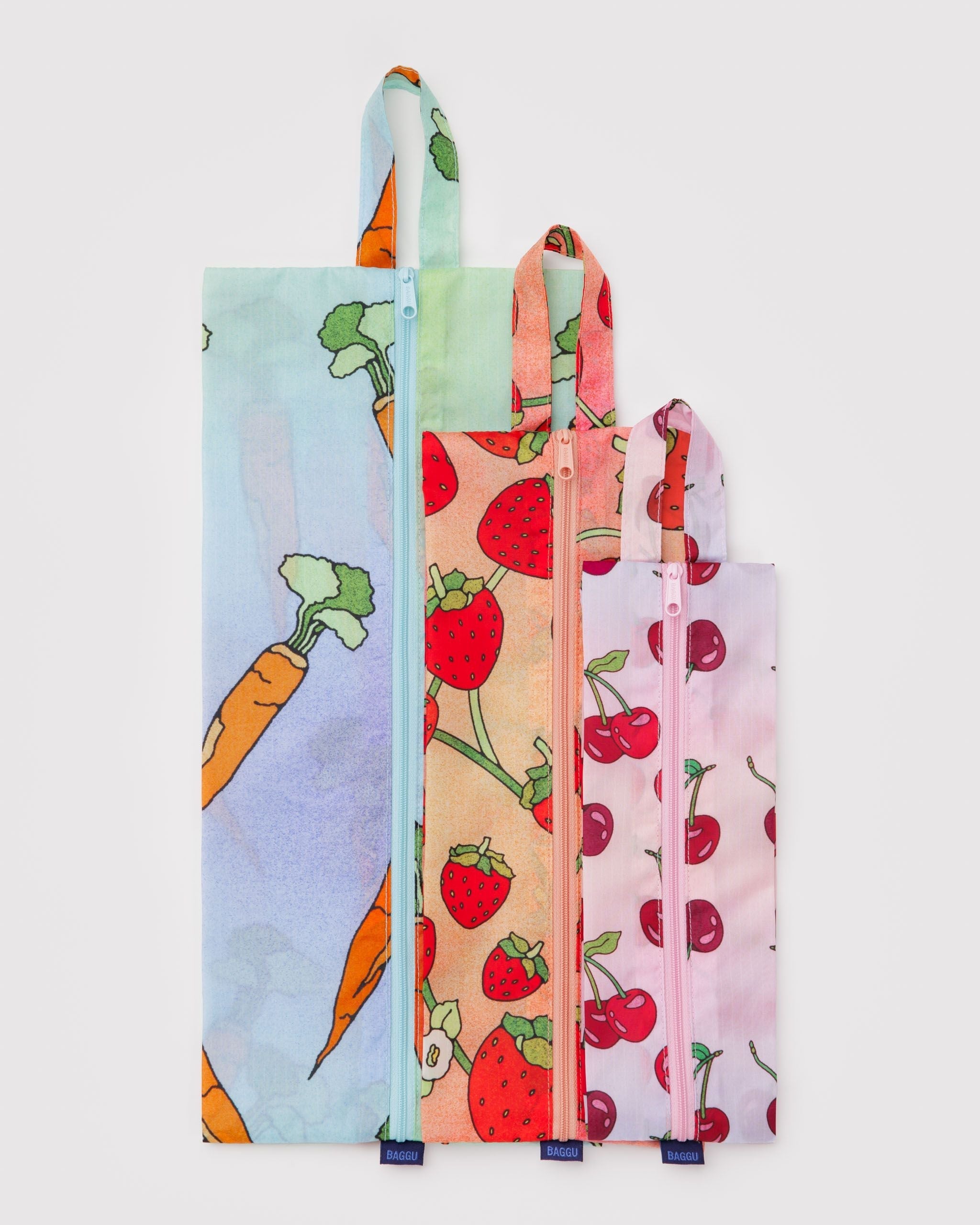 3D Zip Set - Carrots & Berries - Easy Tote